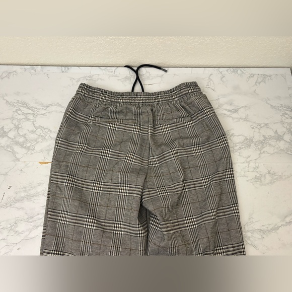 A New Day Pants Womens S Gray Plaid Elastic Waist Cotton Blend Jogger Plaid - Picture 4 of 6